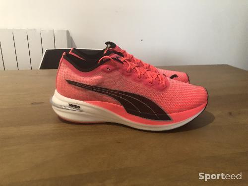 Course à pied route - Chaussures Puma Deviate Nitro Wns Sunblaze  - photo 5