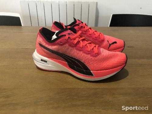 Course à pied route - Chaussures Puma Deviate Nitro Wns Sunblaze  - photo 5