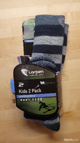Ski alpin - Lorpen Chaussettes Ski Kid 2 pack Ski Socks Taille M 31/34   - photo 4