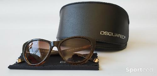 Sportswear - Lunettes de soleil Dsquared2 pour femmes cat2 coloris brun avec étui, lingette - photo 6