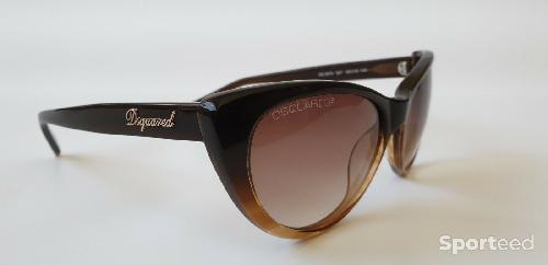 Sportswear - Lunettes de soleil Dsquared2 pour femmes cat2 coloris brun avec étui, lingette - photo 6