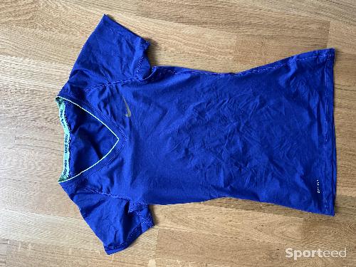 Course à pied trail - Teeshirt DryFit bleu-violet - photo 3