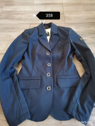 Equitation - Veste de compétition équitation bleu BR taille 32 - photo 5