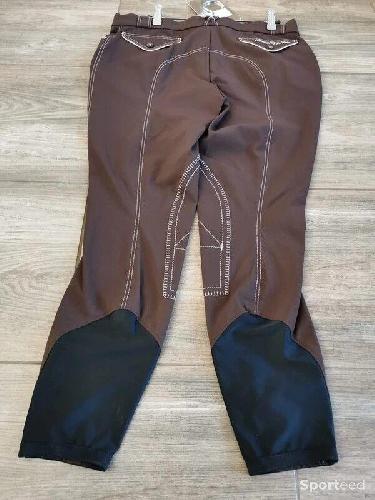 Equitation - Pantalon d'équitation marron Sarm Hippique taille 46 - photo 5