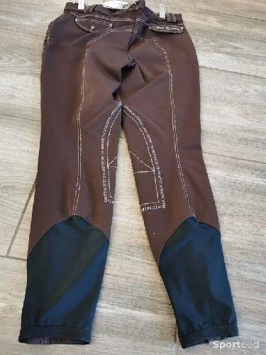 Equitation - Pantalon d'équitation marron Sarm Hippique taille 44 - photo 6