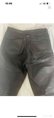 Moto route - Pantalon cuir noir  - photo 4