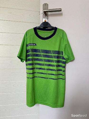 Tennis - T-shirt tecnifibre Vert Enfant  - photo 4