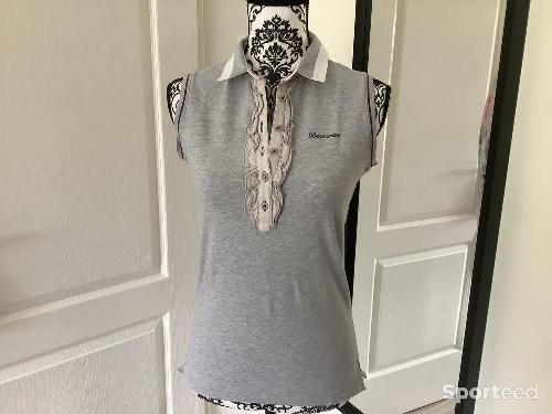 Golf - Polo bent criss taille S gris et rose sans manche - photo 6