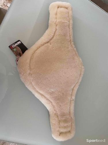 Equitation - Fourreau sangle bavette mouton naturel  - photo 4