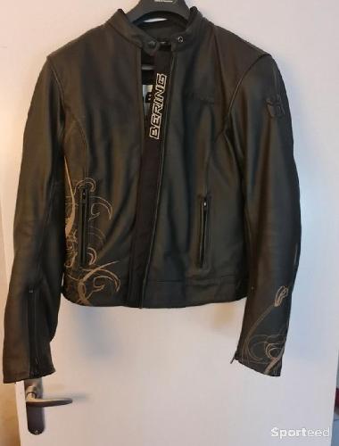 Moto route - Blouson femme cuir BERING  - photo 4