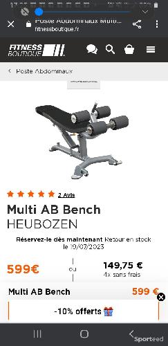 Banc abdominaux de tres bonne qualite