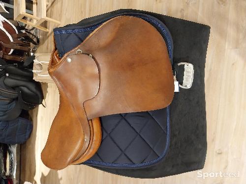 Equitation - Selle cuir marron artisan R.Motard Paris - photo 6