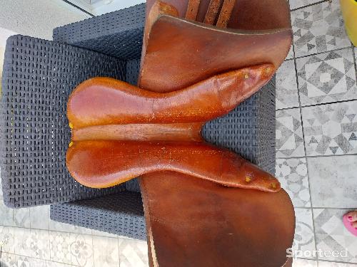 Equitation - Selle cuir marron artisan R.Motard Paris - photo 6