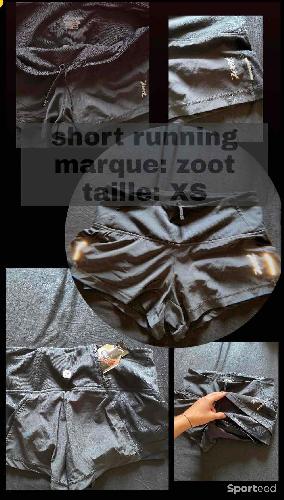 short de course à pieds