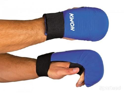 Gants de Karaté - Kwon - Sans Pouce - Bleu