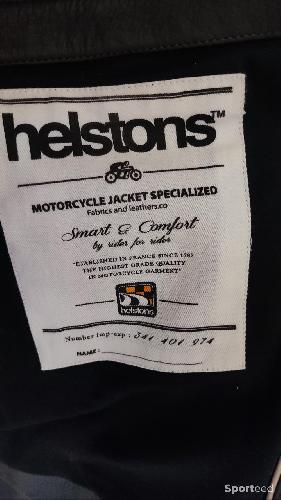 Moto route - Blouson moto cuir Helston  - photo 6