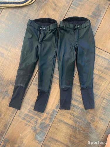 2 Pantalons équitation kipwarm et de perlant enfant 