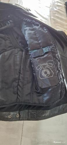 Moto route - Blouson perfecto cuir DXR  - photo 6