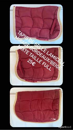 Equitation - Tapis de selle lamicell mirage bordeaux mixte full - photo 5