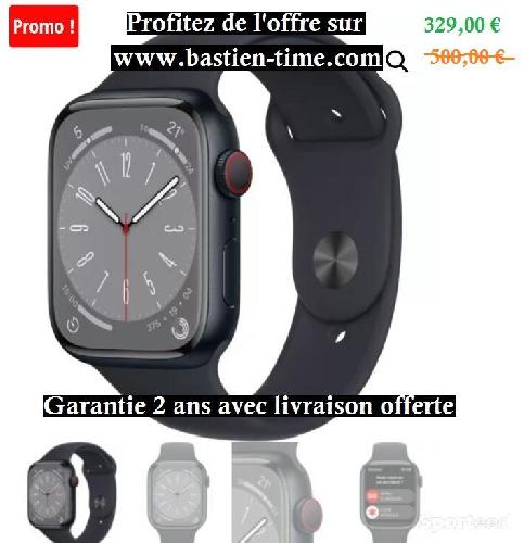 Montre connectée Apple watch 45MM Alu/Minuit Series 8 Cellular