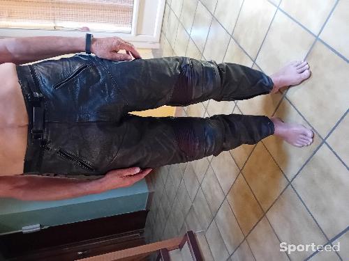 Moto route - Pantalon cuir noir homme Taille 48 - photo 3