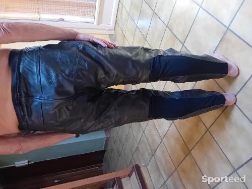 Moto route - Pantalon cuir noir homme Taille 48 - photo 3