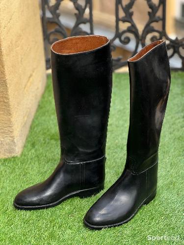 Equitation - Bottes concours club synthétique intérieur cuir et tissu Made in France - Taille 38  - photo 6