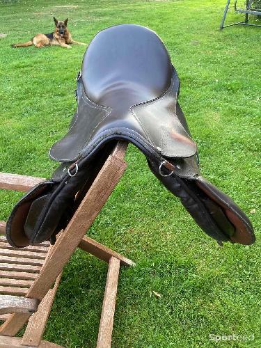 Equitation - Selle mixte cuir équitation 16 p - photo 6