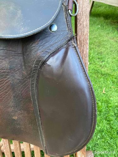 Equitation - Selle mixte cuir équitation 16 p - photo 6