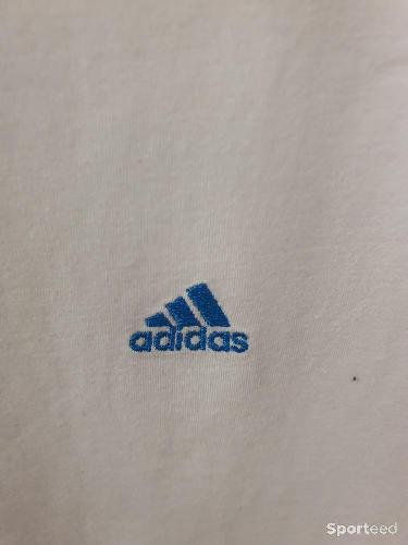 Skateboard / Longboard - T-shirt sport adidas blanc et bleu taille M  - photo 5