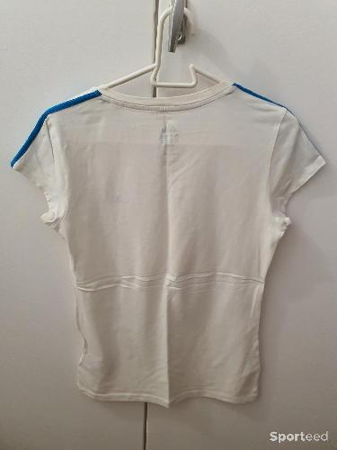 Skateboard / Longboard - T-shirt sport adidas blanc et bleu taille M  - photo 5