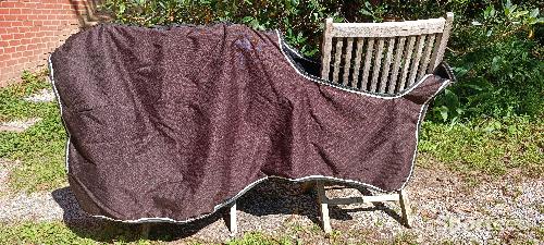 Couvre-rein Fouganza doublé polaire brun