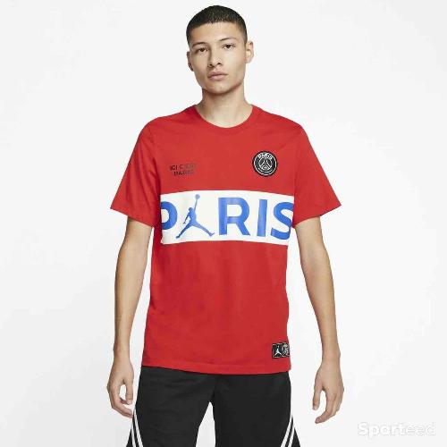 Sportswear - T-shirt Jordan Paris Saint Germain Rouge - photo 5