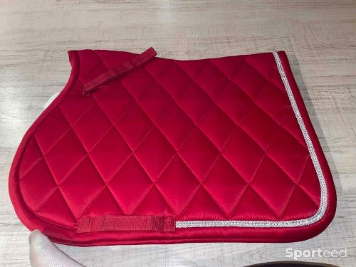 Tapis rouge avec strass 