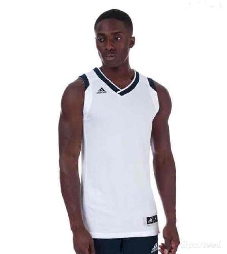 Basket-ball - Maillot Adidas Basket-Ball Blanc - photo 6