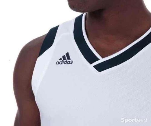 Basket-ball - Maillot Adidas Basket-Ball Blanc - photo 6