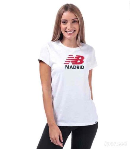 Sportswear - T-shirt New Balance Femme Blanc Madrid - photo 6