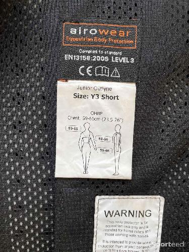 Equitation - Gilet protection Airowear youth3 age 7-10ns - photo 6