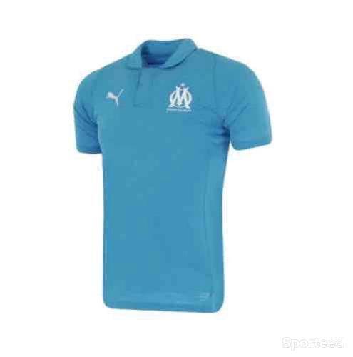 Polo Football Puma Olympique de Marseille Bleu