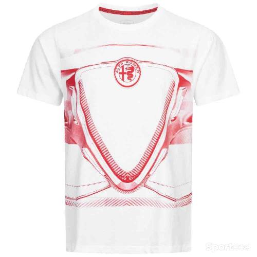 Sports automobile -  T-shirt Alpha Romeo Blanc/Rouge - photo 5