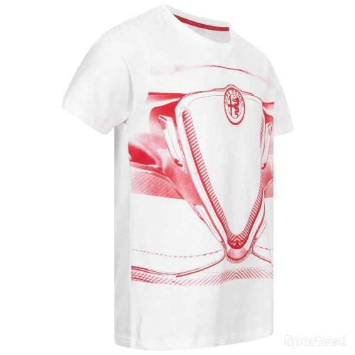 Sports automobile -  T-shirt Alpha Romeo Blanc/Rouge - photo 5
