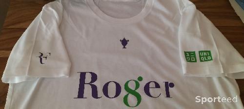 Federer Ro8er célébration Wimbledon : violet