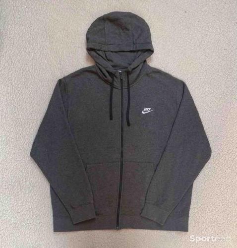 Sportswear - Pull/Sweat Zip Nike Fleece Sportwear Gris Foncé - XL - photo 4