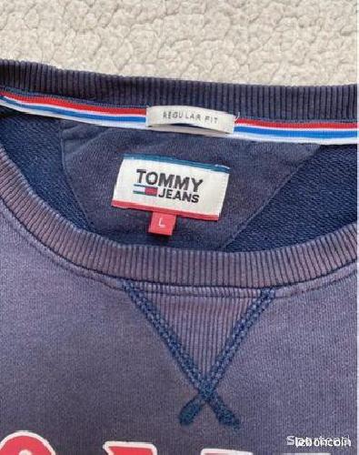 Sportswear - Pull Tommy Jeans Vintage Bleu - L - photo 4