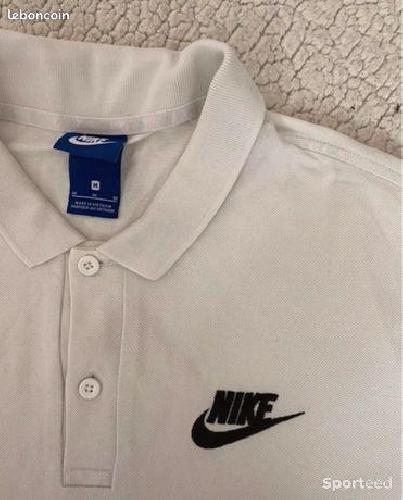 Sportswear - Polo Nike Blanc - M - photo 4