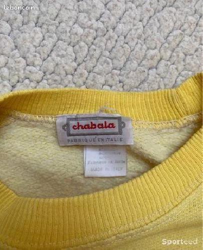 Sportswear - Pull/Hoodie Universitaire Chabala Vintage Jaune - L - photo 6