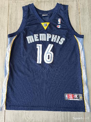 Basket-ball - Maillot basketball brodé Pau Gasol Grizzlies XL - photo 3