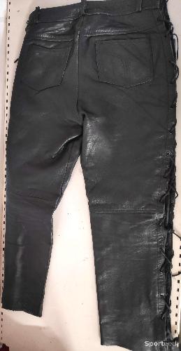 Moto route - Pantalon Cuir Last Rebels - photo 6