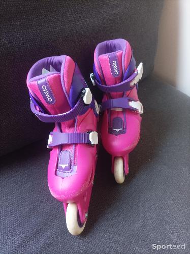 roller enfant PLAY3 rose violet - Decathlon