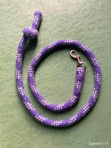 Equitation - Longe bicolore violet/parme 2 m - photo 4